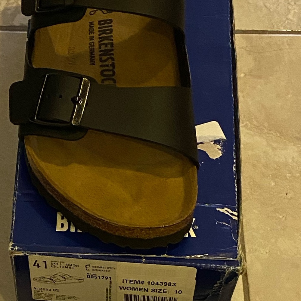 NEW Birkenstock Arizona black sandals womens 7;8;9 - Picture 6 of 7